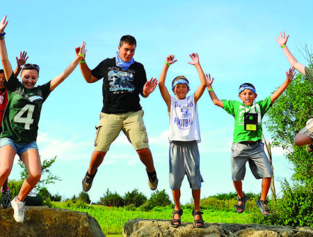 Children cheering 